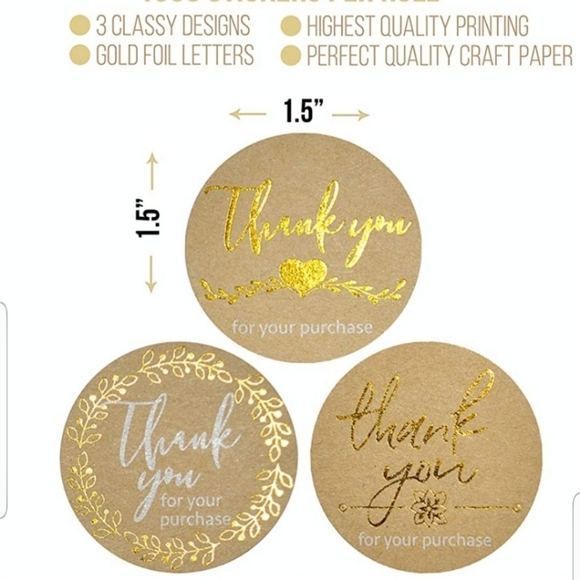 PFF'S SPECIAL OFFER 200 Black/Gold Stickers - Picture 11 of 15